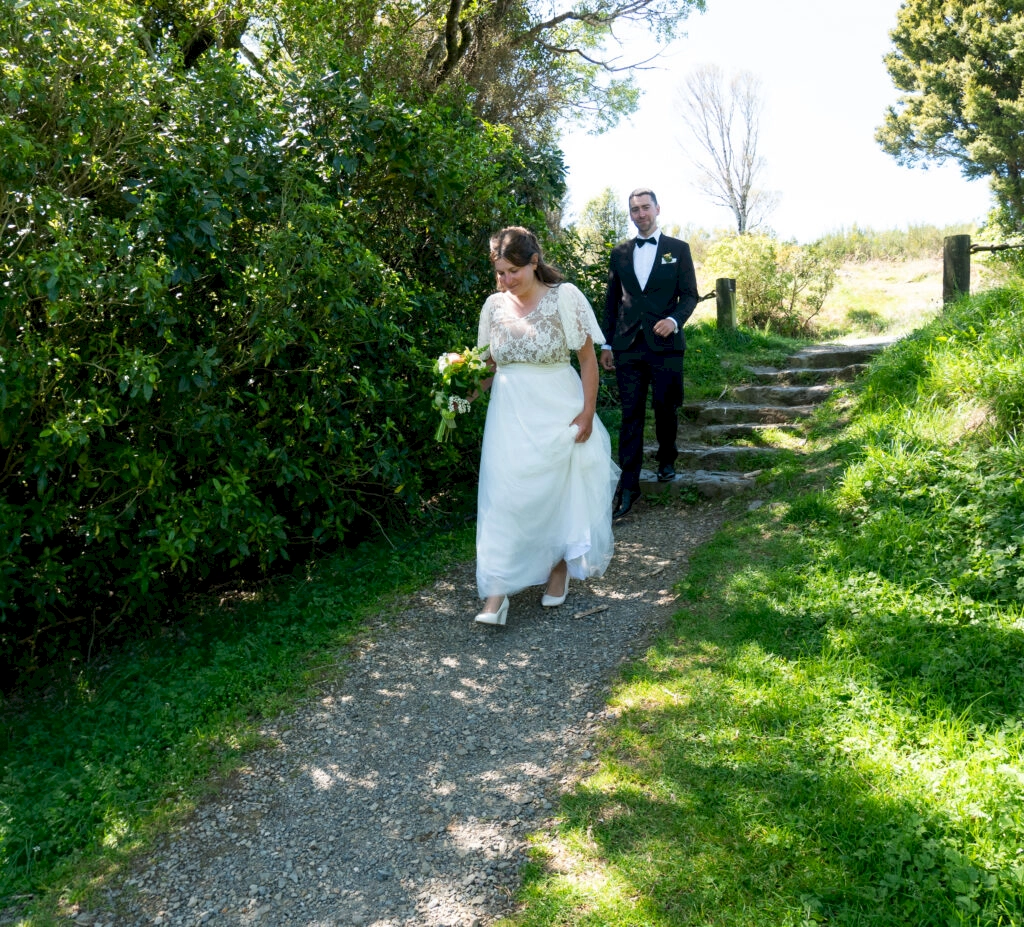 Our Christchurch wedding photographer, Christopher Jones, was also our witness. Pictured, he's signing as a witness.