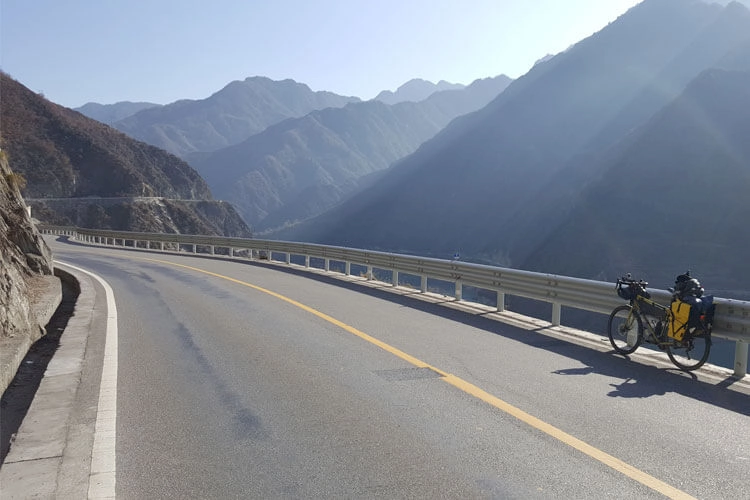 Crossing the border into China at Khorgos, Xinjiang